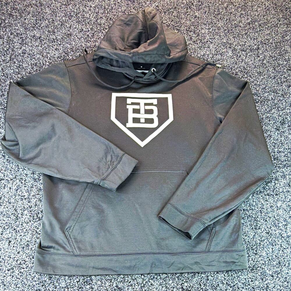 Sport-Tek Men's Black Pullover Hooded Fleece Hoodie M Logo Graphic Print